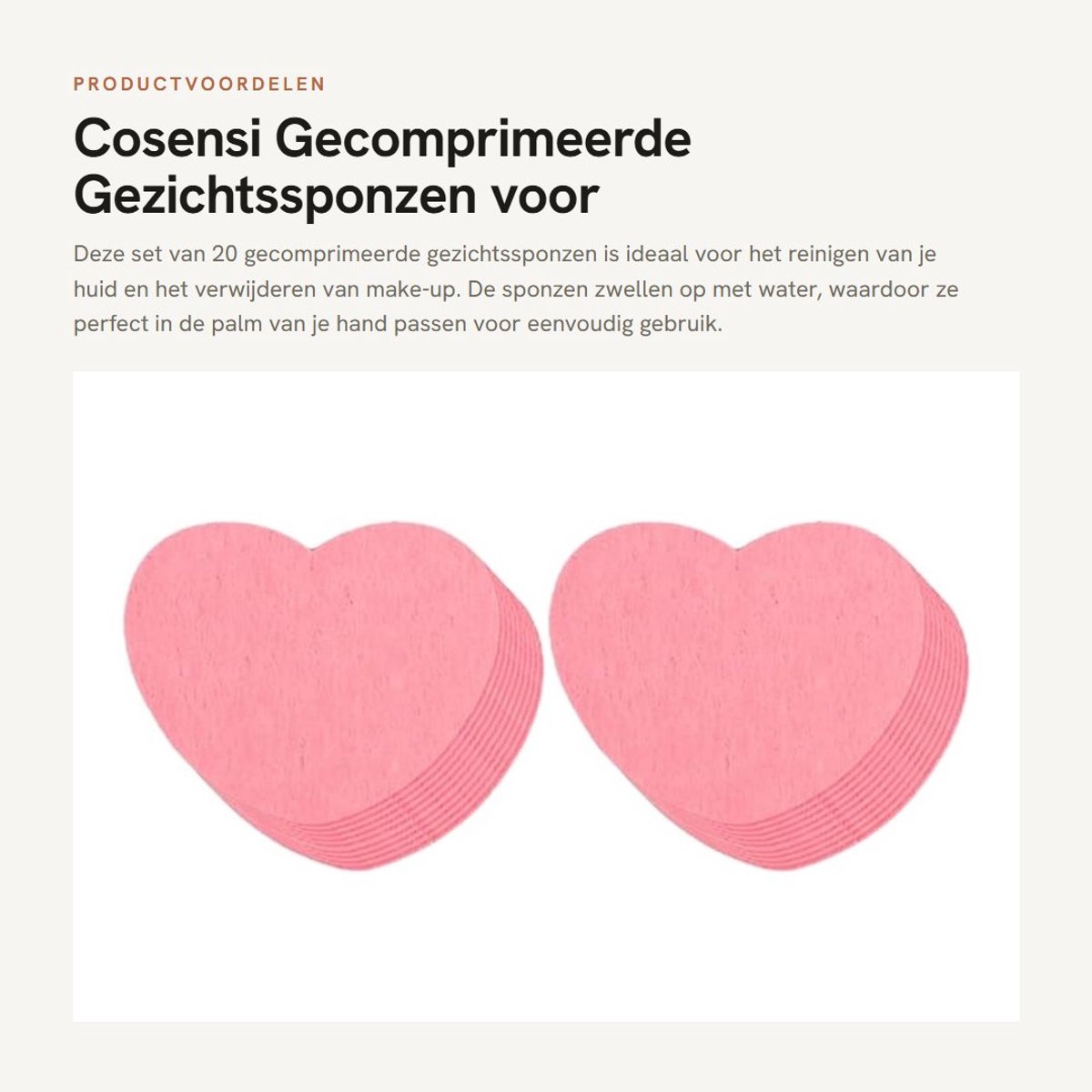 Dailygoods- Gezichtssponzen 20 Stuks - Herbruikbaar - Cosmetische Sponzen - Poriënexfoliërend - Make-upverwijdering - Diepe Reiniging - Schoonmaaksponges