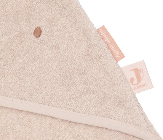 Jollein Badcape badstof 75x75cm Miffy Silk Rose van Jollein — afbeelding 3