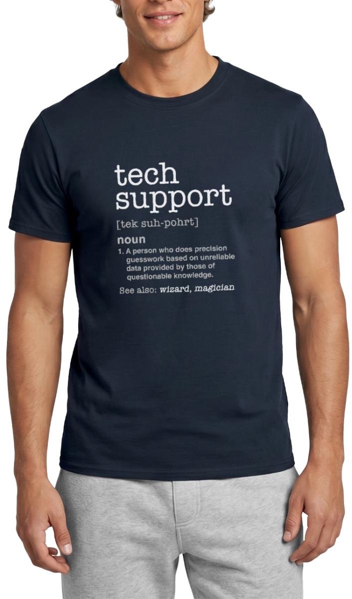 Tech Support Definitie T-Shirt Heren