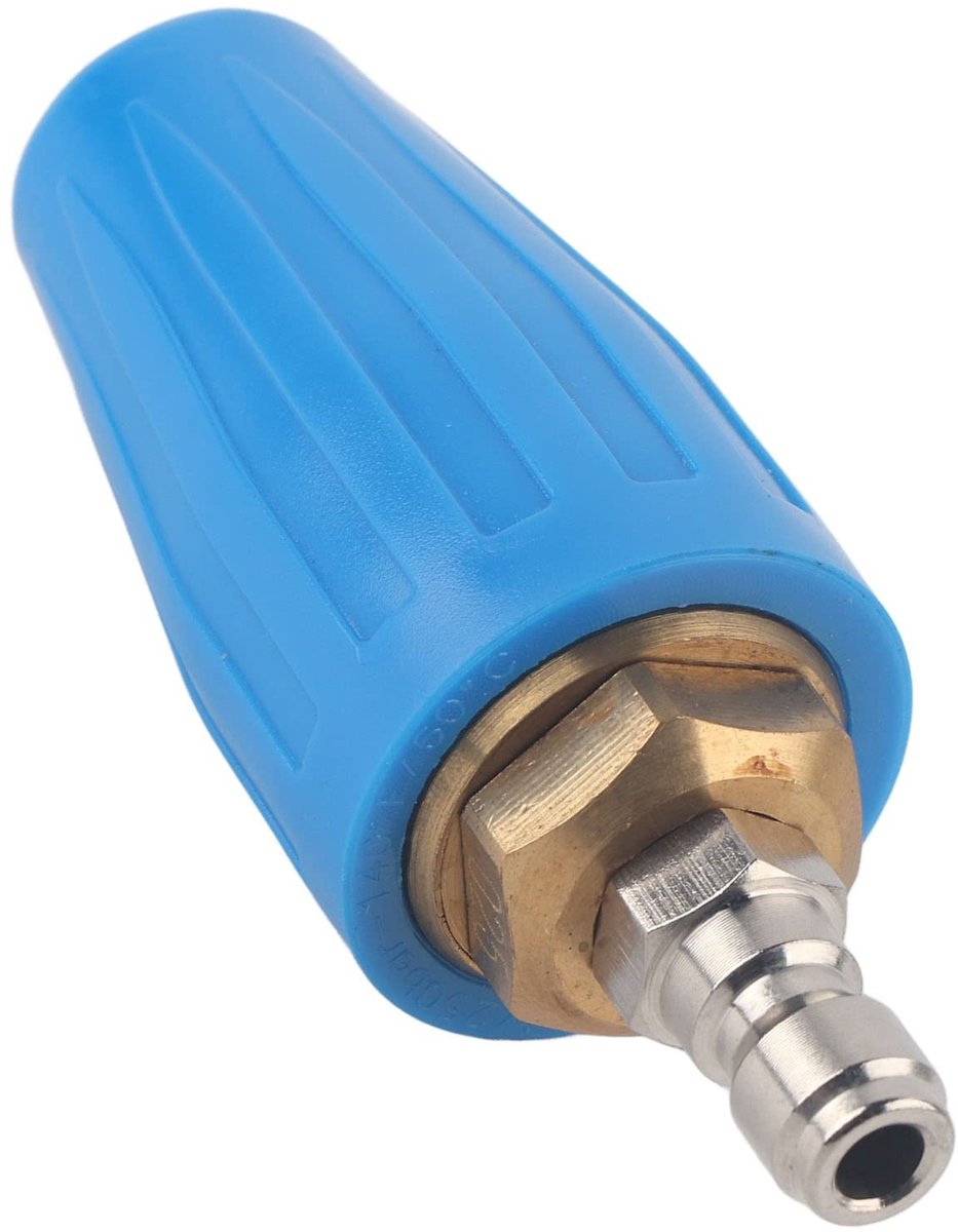 Dailygoods- Roterend Mondstuk 4 Rotabuse - Roterende Sproeikop - Hogedrukreiniger 3600 PSI - Turbo Nozzle - Snelverbinding - Ideaal voor Terrassen - Hogedrukspuitmondstuk