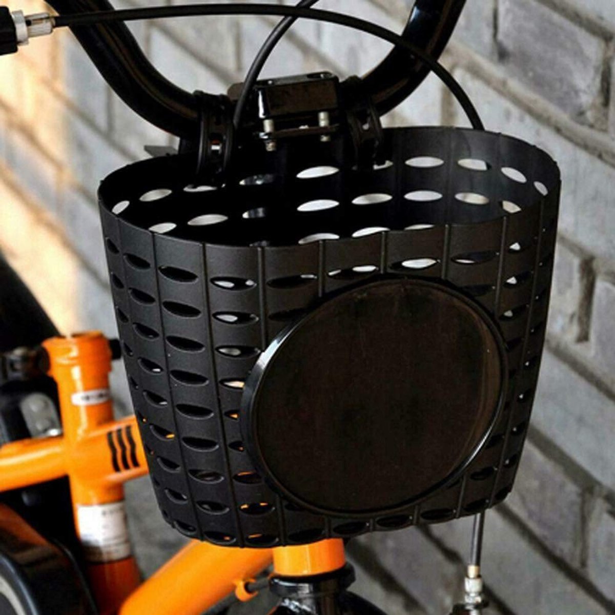 Dailygoods- Kinderfietsmand Duurzaam - Fietsmand voorop - Slijtvast Plastic - Eenvoudig te Installeren - Effectieve Waterafvoer - Geschikt voor Kinderfietsen
