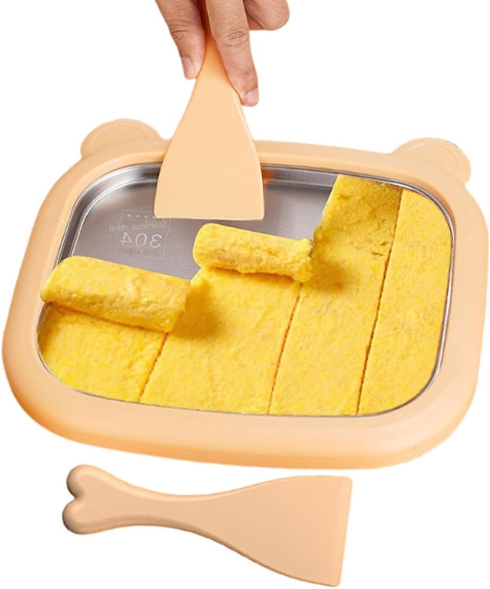 IJsmaker Roller - Dessert Maker - Zelfgemaakte Snacks Maken - Geen Stroom Nodig - 26 x 21 cm - Zilver