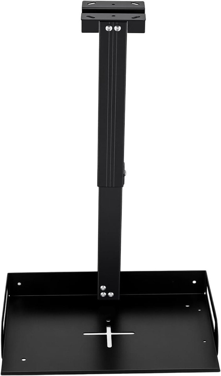 Projector Plafondhouder - Projectorbeugel Dienblad - Thuisbioscoop Creëren - Traploos Verstelbaar - 34-56 cm - Zwart
