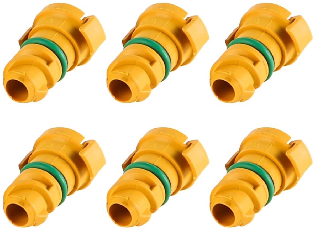 Dailygoods- Olieaftapplug 6-pack - Aftapschroef - Motoroliecarter - Geschikt voor FT4Z-6730-A/KX6Z6730B - ABS - Groene oliekeerring