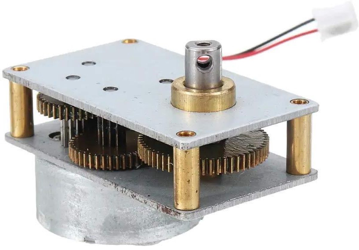 Reducer Motor - Geluidsarme Motor - Automatische Bediening - Metaal Tandwiel - 6 Volt - Metaal