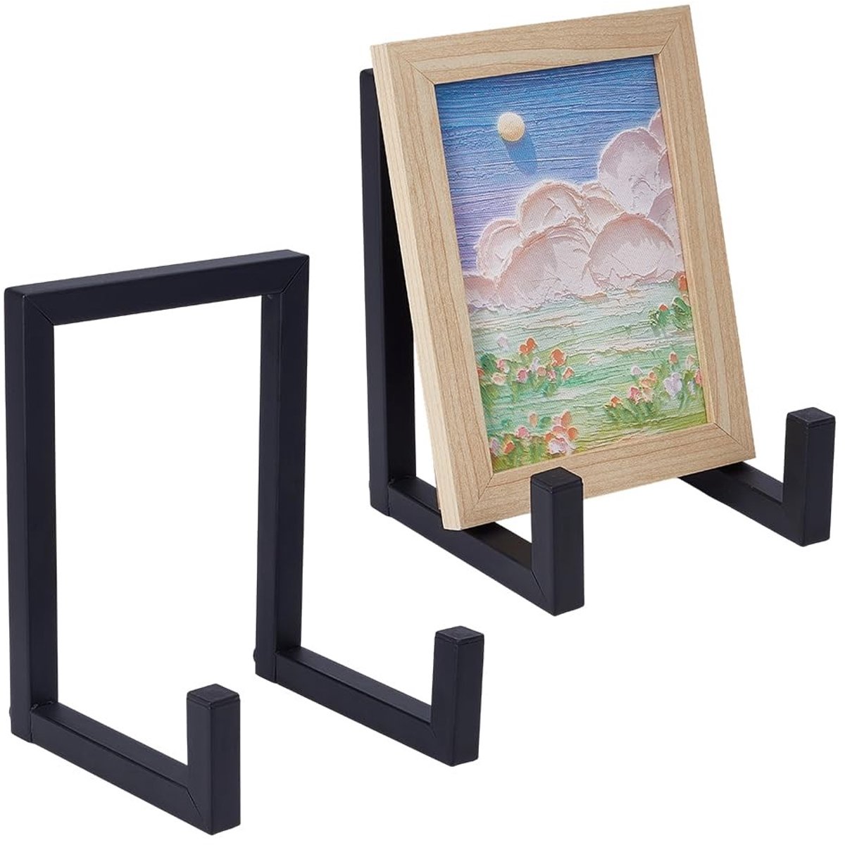 Dailygoods - Bordenhouders set - decoratieve bordenhouder - bordensteun voor tafel - metalen frame - displaystandaard voor foto's