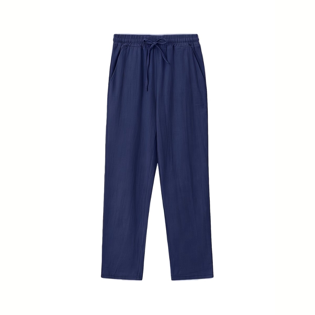 Currero Linnen Broek Heren - Zomerbroek - Volwassenen - Lange Broek - Pantalon - Strandbroek - Zomer - Ibiza Stijl - Blauw L