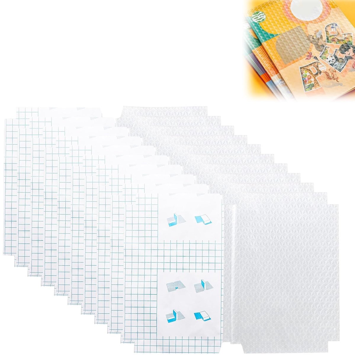Dailygoods- Boekomslagen 10 stuks - Transparant - Waterdicht - Zelfklevend - A4-formaat - Hoogwaardig PP-materiaal - Boekhoes