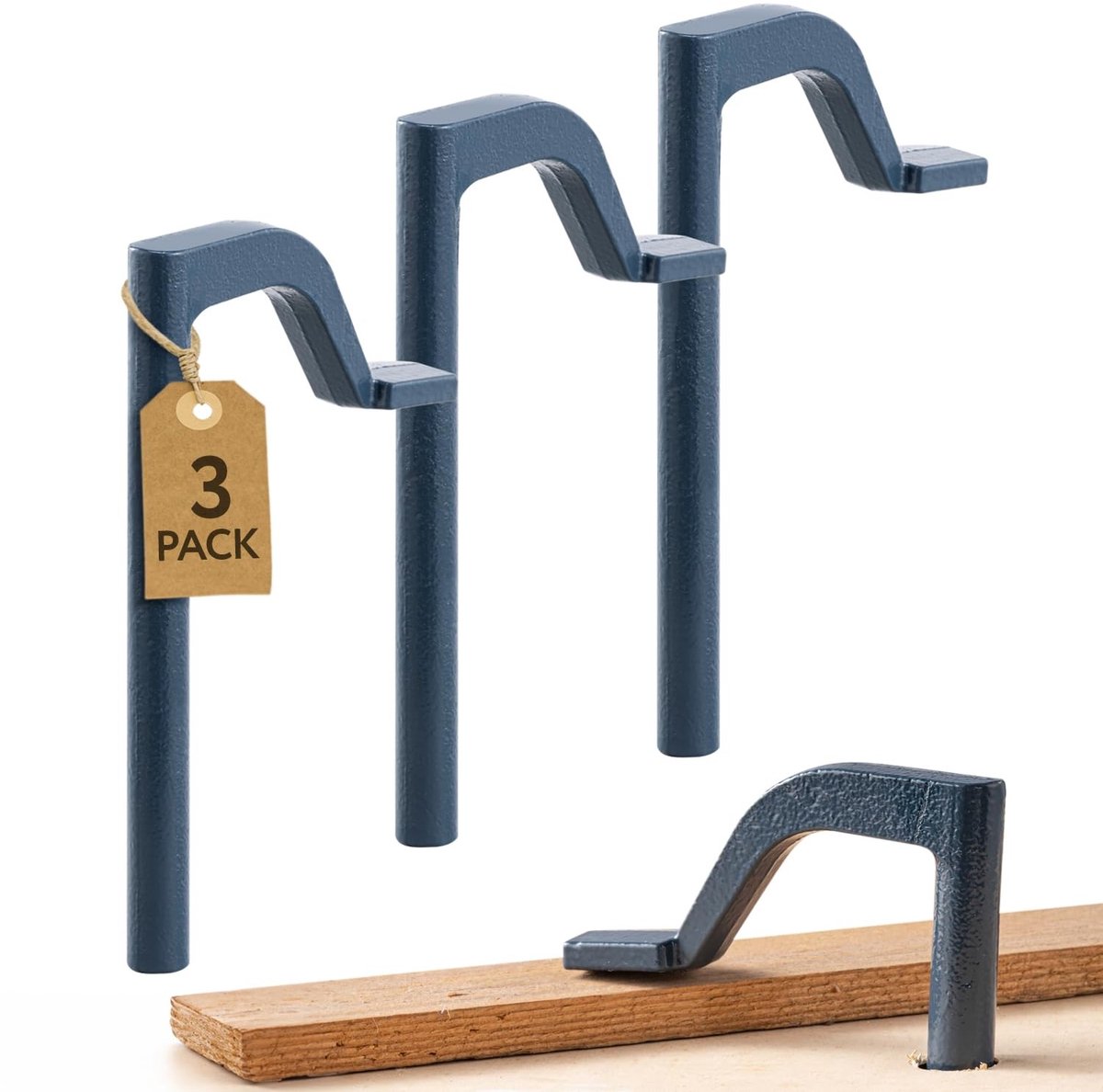 Dailygoods- Houtbewerkingsklemmen 8 Inch - Stalen Klemmen - Klemmen voor Houtbewerkingsgereedschap - Heavy Duty Design - 3 Stuks - Duurzaam Gietijzer