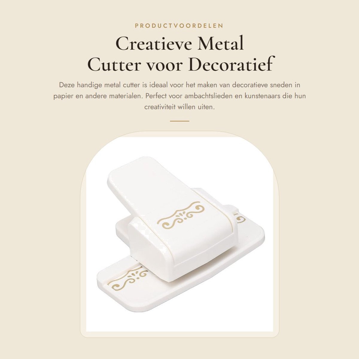 Dailygoods- Metaalsnijder Draagbaar Ontwerp - Snijmachine Papier - Creatieve DIY Tool - Kanten Snijden - Handmatig Gereedschap - Geschikt voor Ambachtslieden