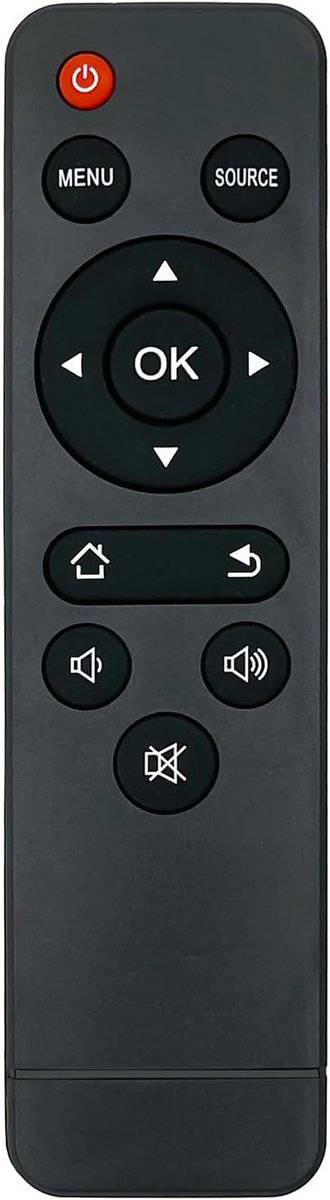Mini Projector Vervangende Afstandsbediening - Compatibel met WiMiUS S27 - Afstandsbediening voor Mini Beamer met Batterij - Eenvoudig te Gebruiken