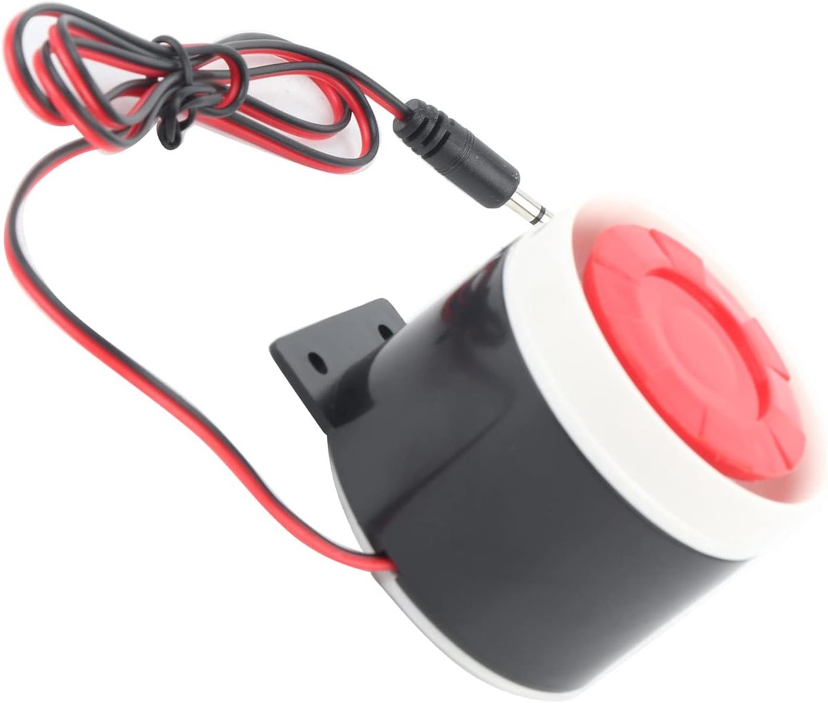 Alarm Hoorn - Geluidsignaal - Beveiliging - Krachtig 110 dB geluid - 5 cm diameter - Rood Zwart