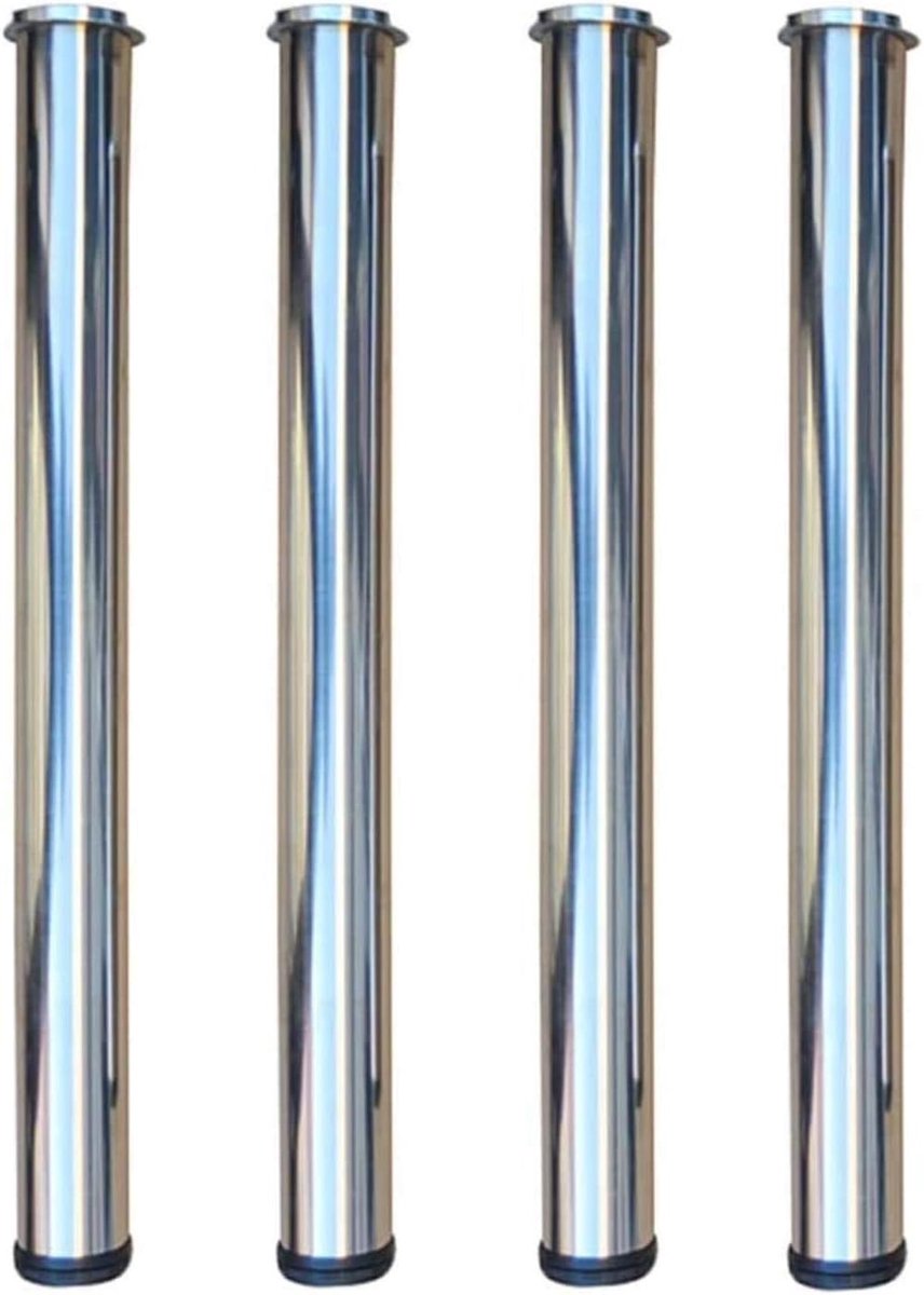 Tafelpoten - Salontafel steunen - Meubels maken - Inschroevend ontwerp - 80cm hoogte - Aluminium