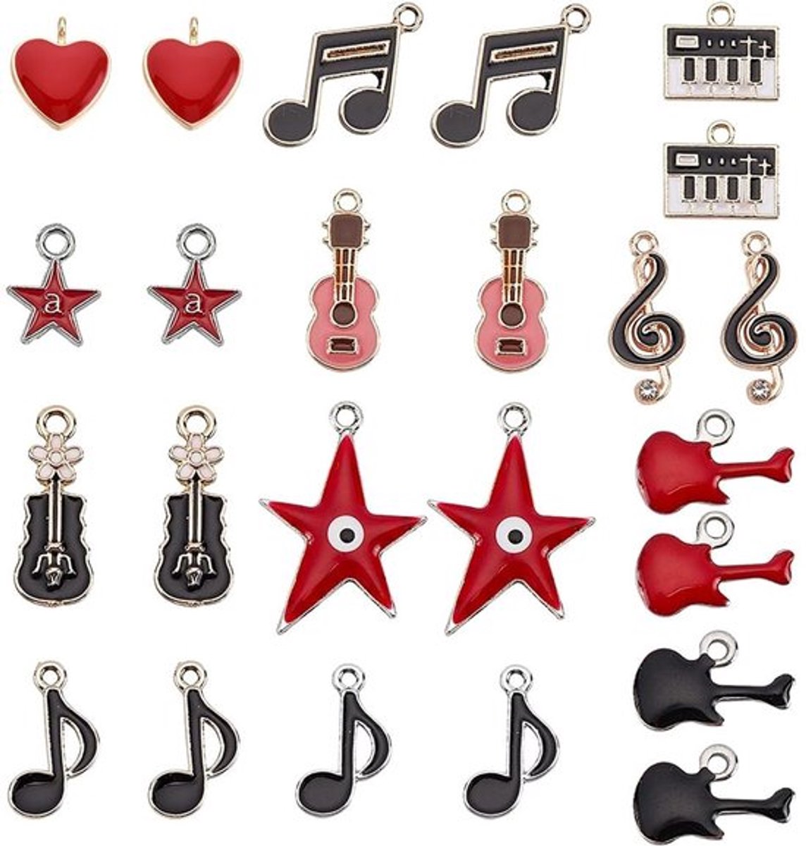 Vt products - Muziekinstrument Hangers - Voor DIY Sieraden - 48 Stuks