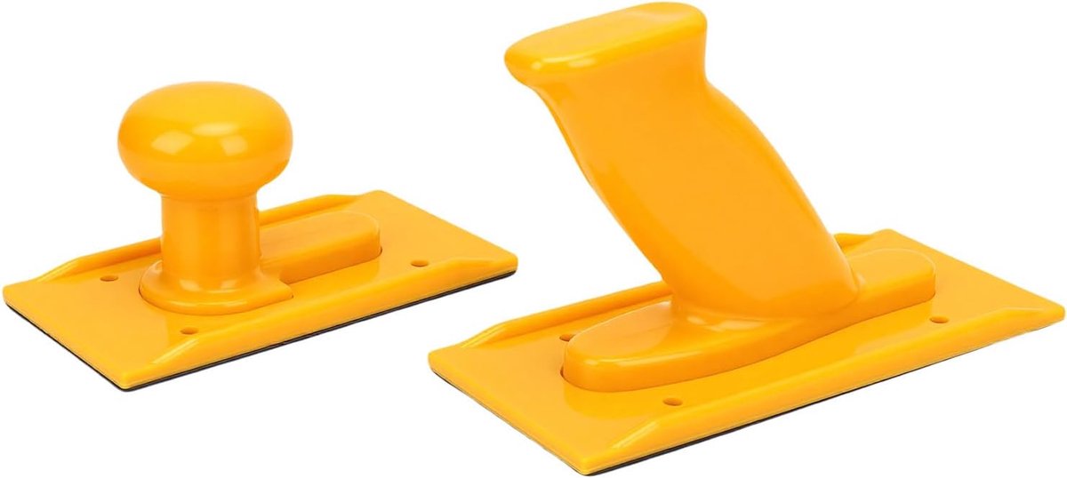 Duwhandgrepen Houtbewerking - Duwblokken Set - Veilig Werken - Antislip Grip - 2 Stuks - Geel