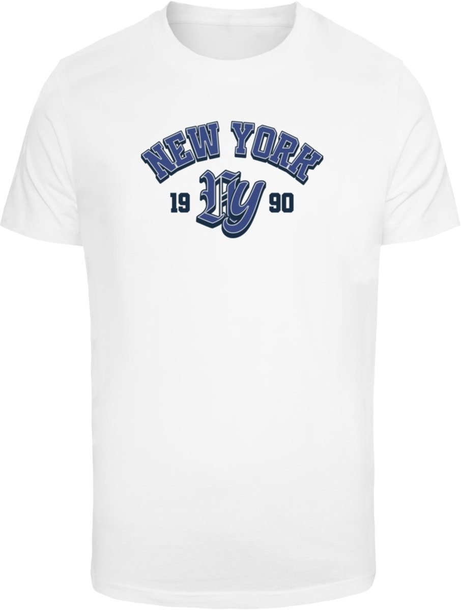 Mister Tee NYC Basketball Heren Tshirt XL Wit