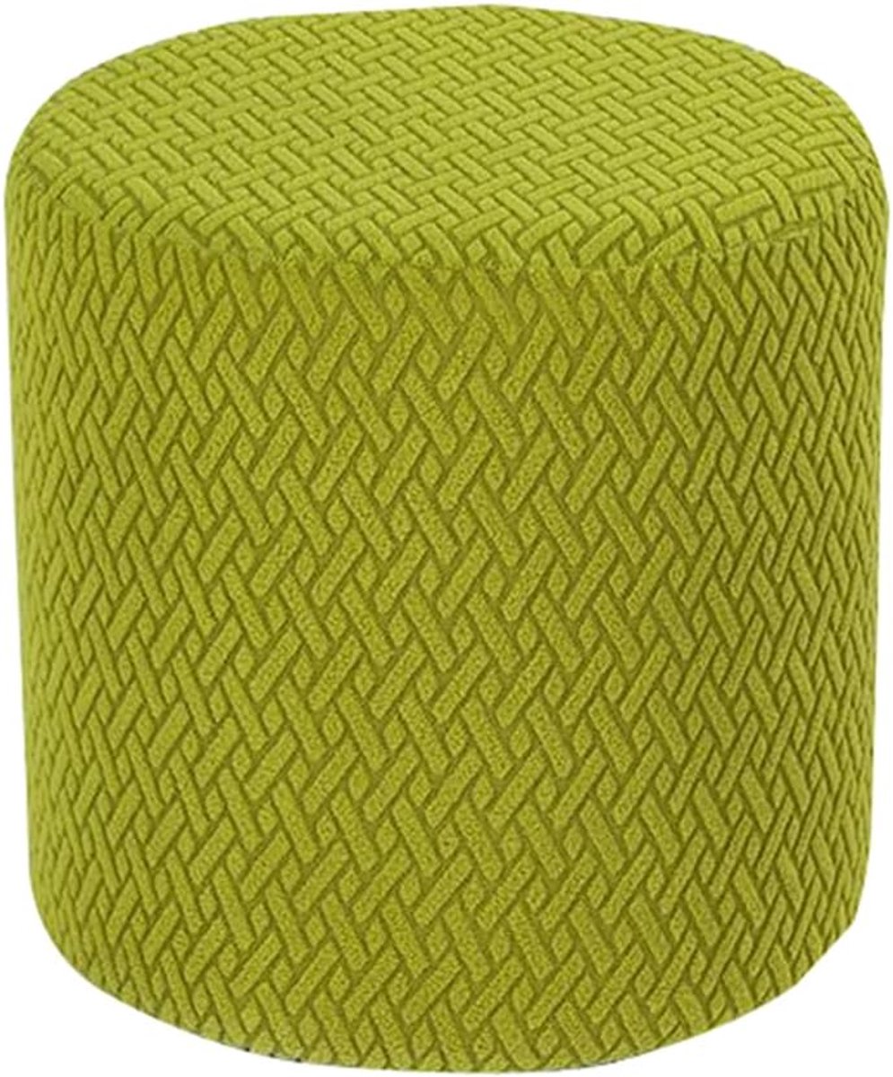 Ronde Poefhoes - Voetenbank overtrek - Meubels beschermen - Gestreept fluweel stretch - Diameter 25-40cm - Meerdere kleuren