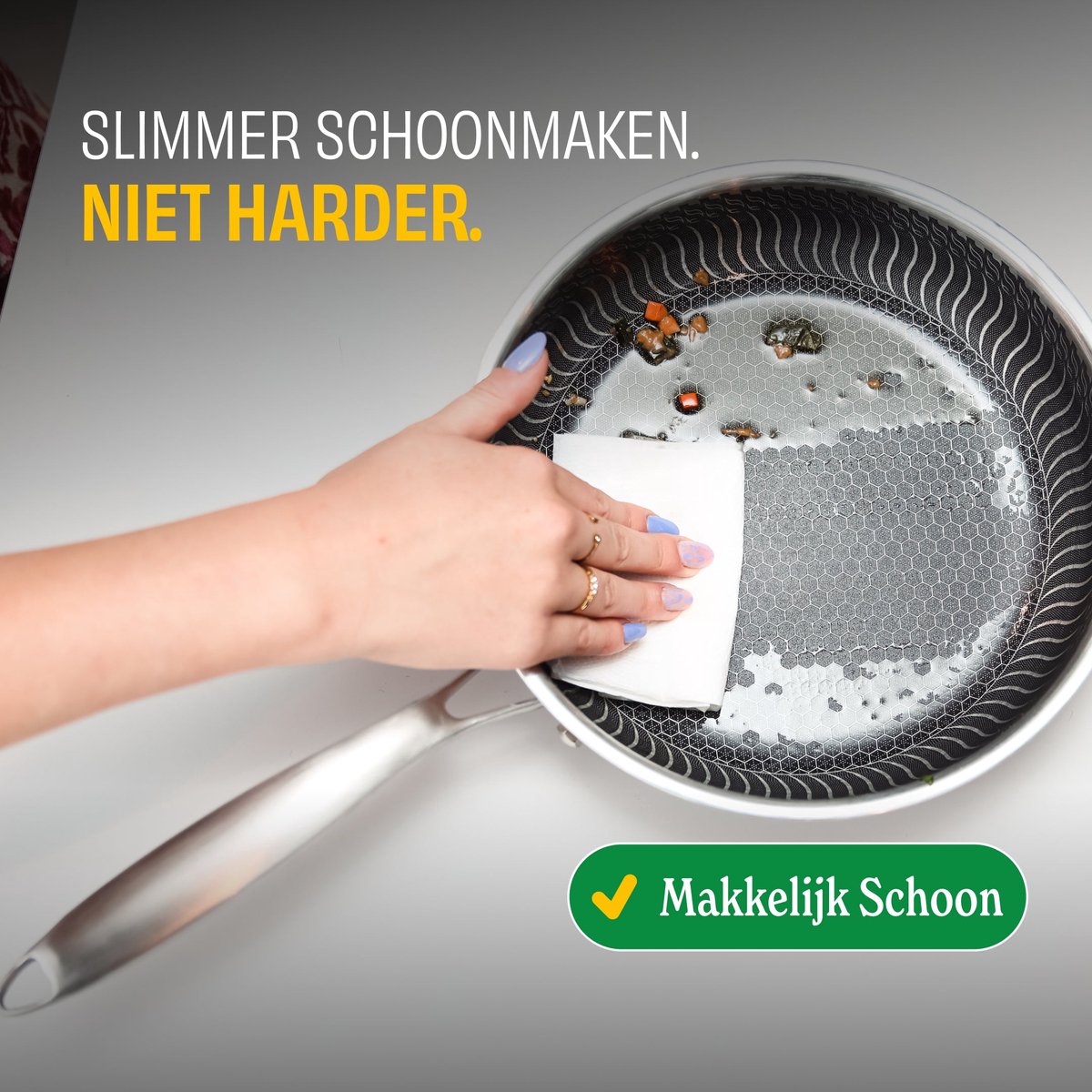 Cook & Pan Honey 9-Delige Pannenset RVS - PFAS vrij - Alle Warmtebronnen - Pannen Set 7 jaar Garantie - Krasbestendige Anti Aanbaklaag - Vaatwasserbestendig - Koekenpan, Wokpan, Steelpan, Hapjespan, Kookpot - Gas, Inductie, Elektrisch, Oven – foto 8
