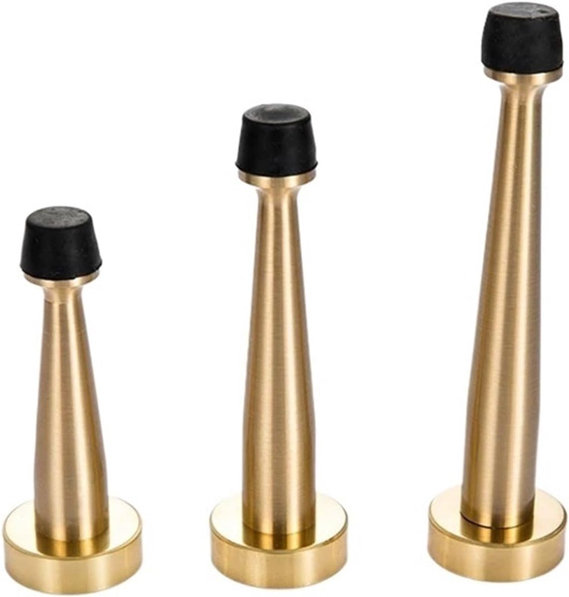 Deurstopper - Muurhouder - Bescherming Muren - Zwaar Messing - 120 mm - Messing