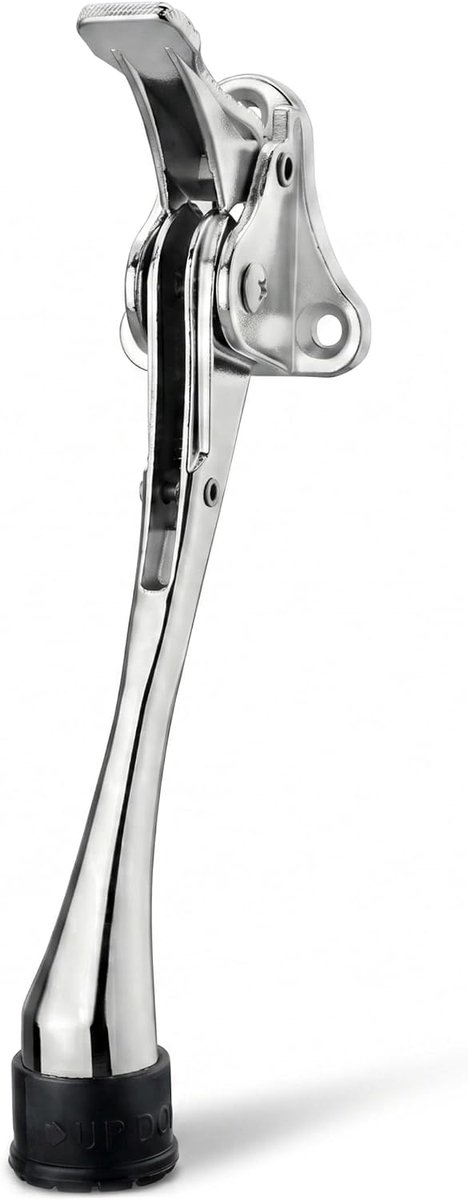 Deurstop - Houddeur Open - Handen Vrij Houden - Handsfree Bediening - 20 x 8 x 5 cm - Zilver