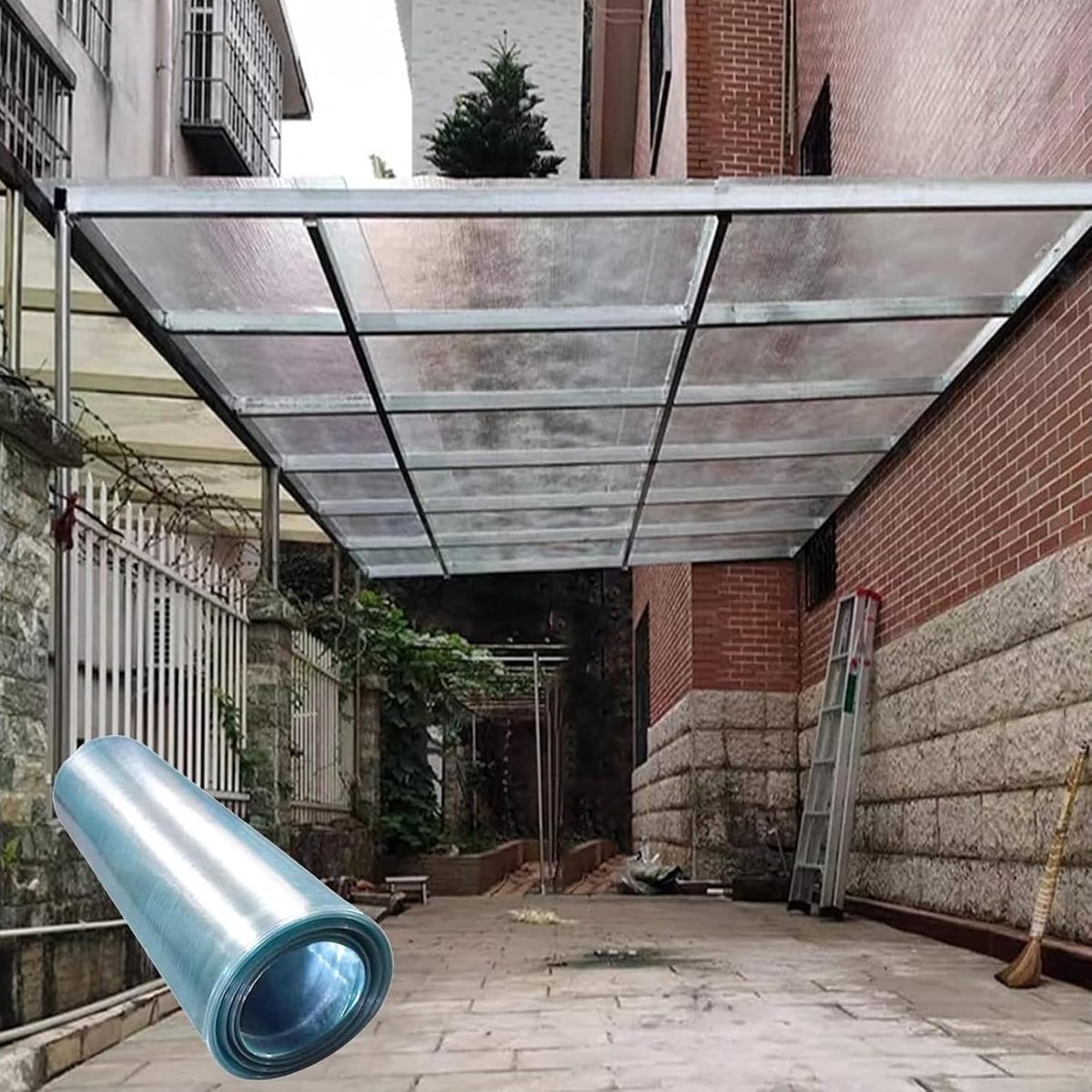 Serre Dakpaneel - Polycarbonaat Plaat - Bescherming Planten - Hoge Taaiheid - 0.6 x 4 m - Transparant