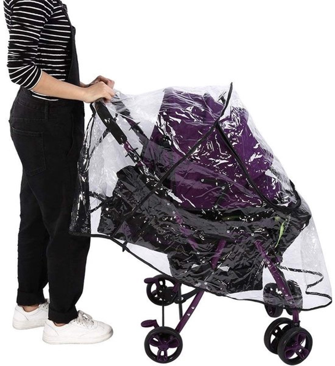 Jhubersproducts - Universele regenbescherming - Kinderwagenhoes - Waterdicht en