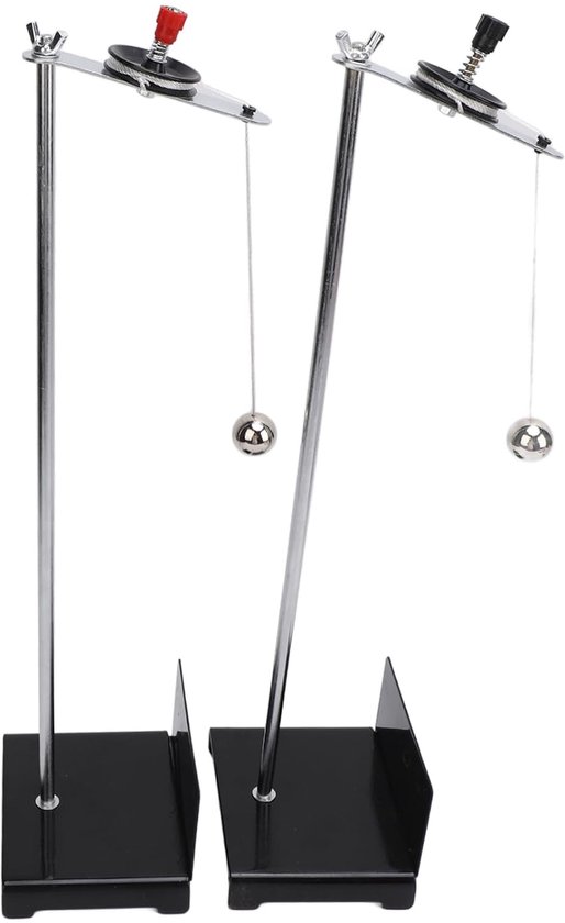 Natuurkunde Swing Tool - Slingerbal Model - Les Demonstratie - Metalen Constructie - 44 Cm Hoog - Zilver — afbeelding 3