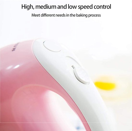 Elektrische Handmixer - Keukenmixer - Bakken en Maken - 5 Snelheden Instelbaar - 08 kg - Zwart — afbeelding 3