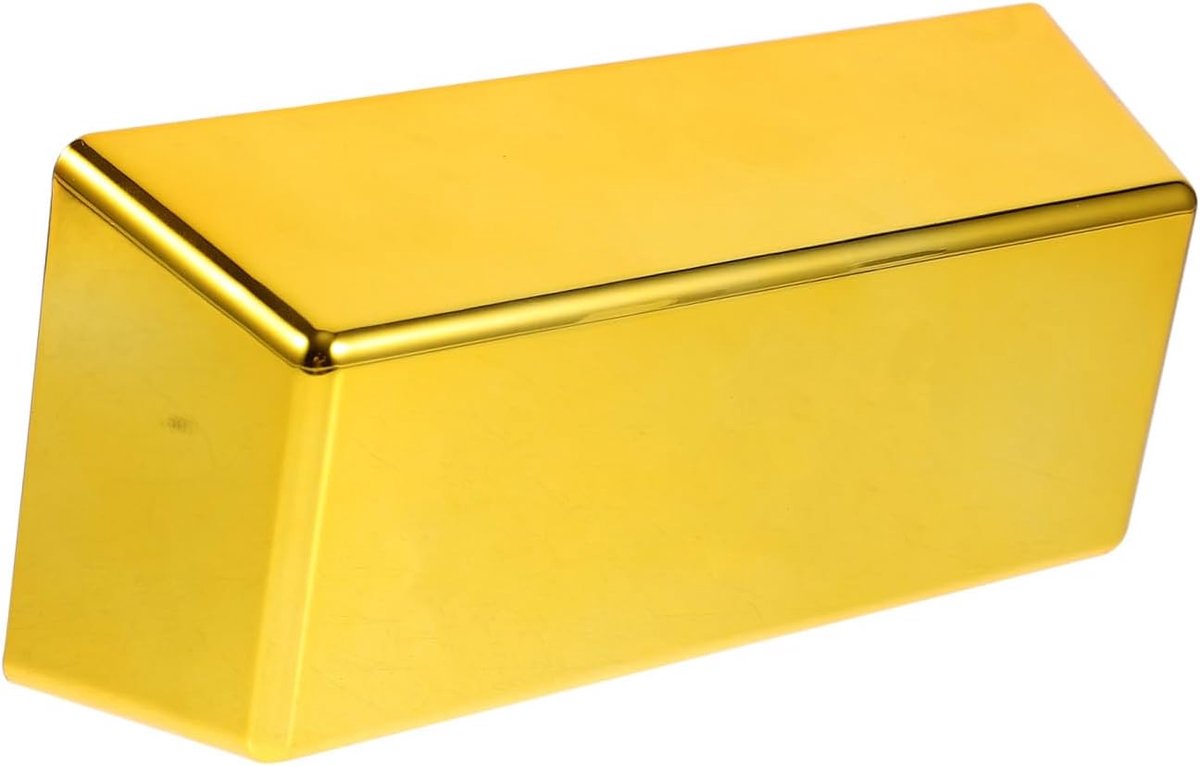 Zware Deurstopper - Gouden Bar - Wind Dicht Houden - Elegante Robuuste Vorm - 16.5 cm Lengte - Goud