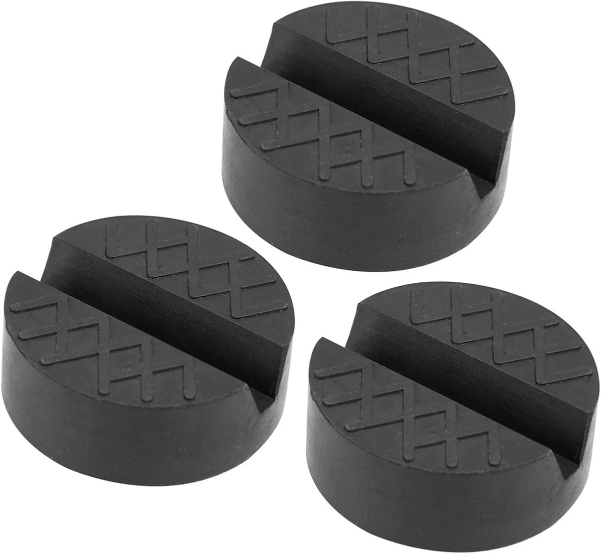 Universele Autokrik Pads - Krik Rubber Pad - Auto Reparatie - Verbeterde Stabiliteit - 3 stuks - Zwart