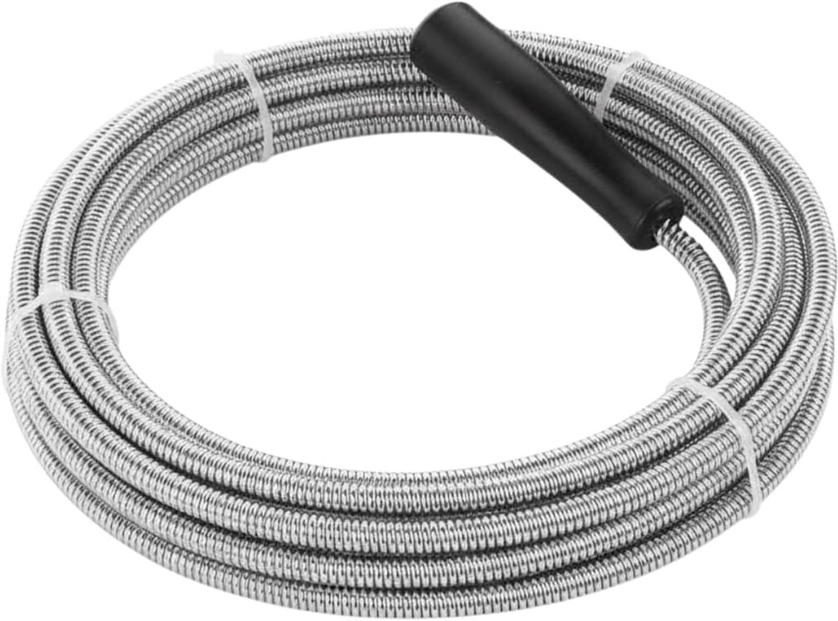Afvoer Ontstopper - Sanitair Gereedschap - Verstopte Afvoer Verhelpen - Flexibele Veer - 5 Meter - Zilver