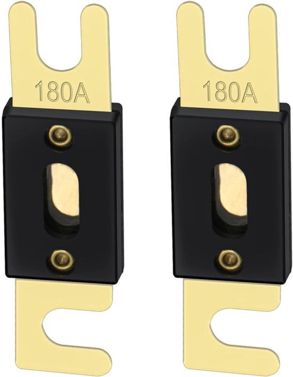 Twee Allecto Gold Black Fuses 180 Amp Auto Accessoires