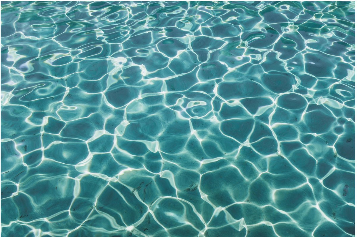 Water Lichtbrekingspatronen Wanddecoratie Metaal 60x40 cm - Dibond Aluminium Print, Premium Wandkunst, Body of Water