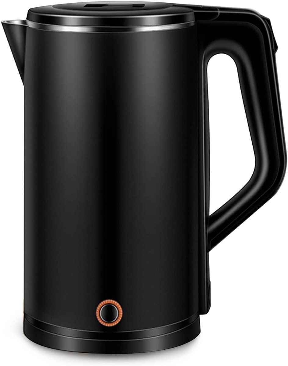 Waterkoker Roestvrij Staal - Thee Koffie Kannen - Snel Water Koken - Mat Met Leds - 2L - Mat