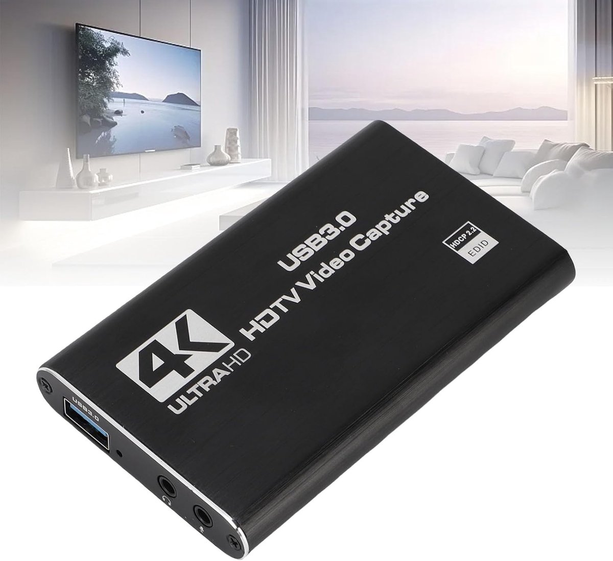 4K HD Video Capture Card - USB Capture Card Streaming Card - Online Streaming - 1080P 60FPS Loop Out thumbnail 3