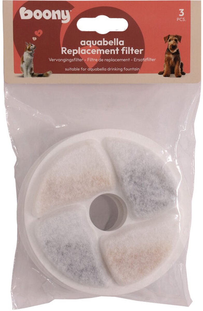 Boony Aquabella Drinkfontein Koolfilter - 3 stuks