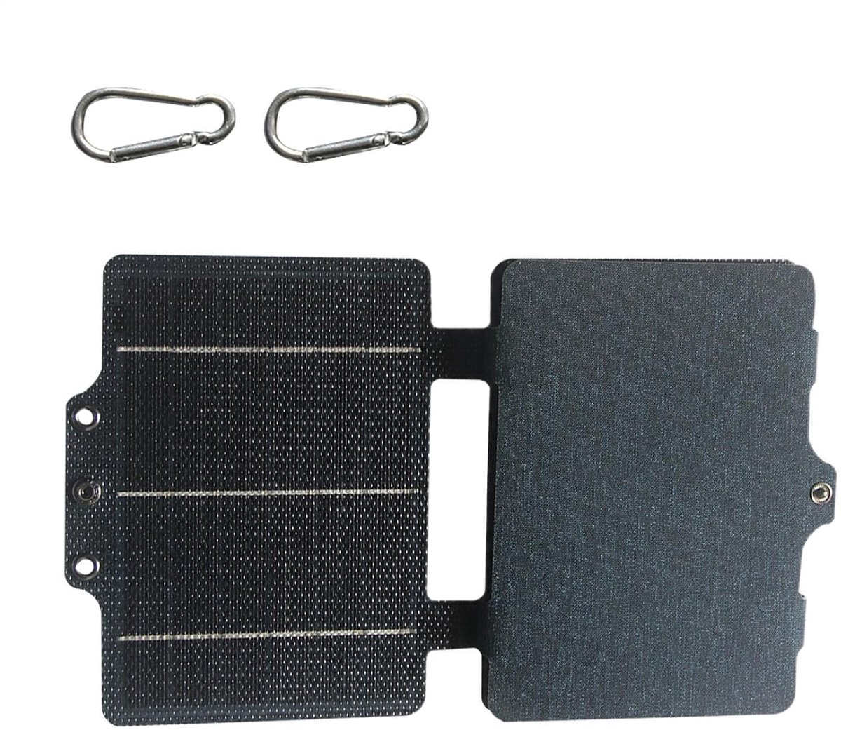 Draagbare Zonneoplader - Opvouwbaar Paneel - Outdoor Energie - 30W Snel Opladen - 54x17x1cm - Zwart