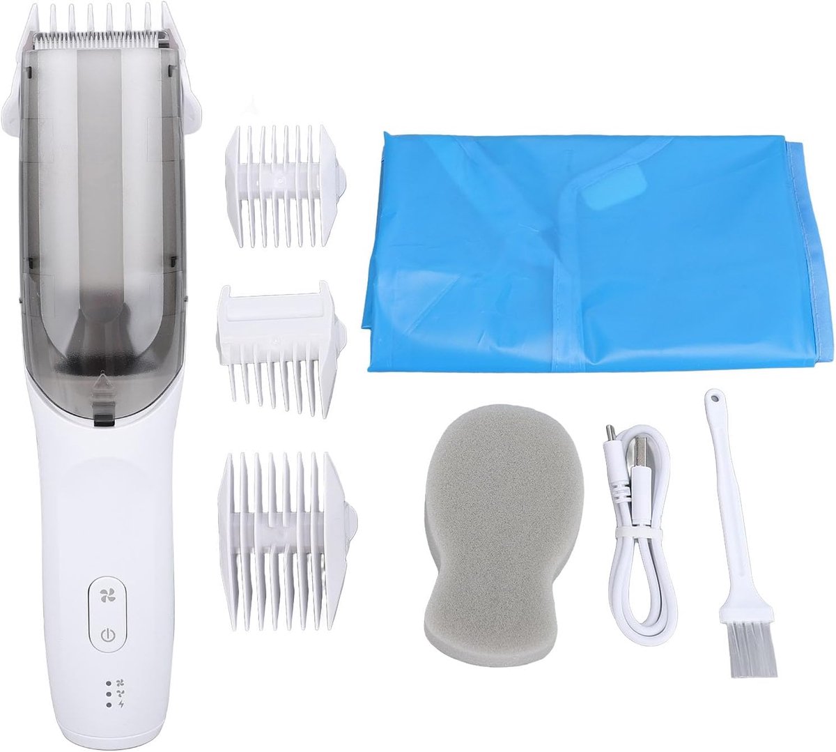 Baby Haarclipper - Kindertrimmer Stille - Veilig Knippen - Digitaal Display - ca. 205 cm - Wit