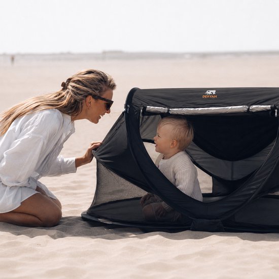 Deryan Peuter Luxe Campingbedje - Inclusief zelfopblaasbare matras - Zwart van Deryan — afbeelding 5