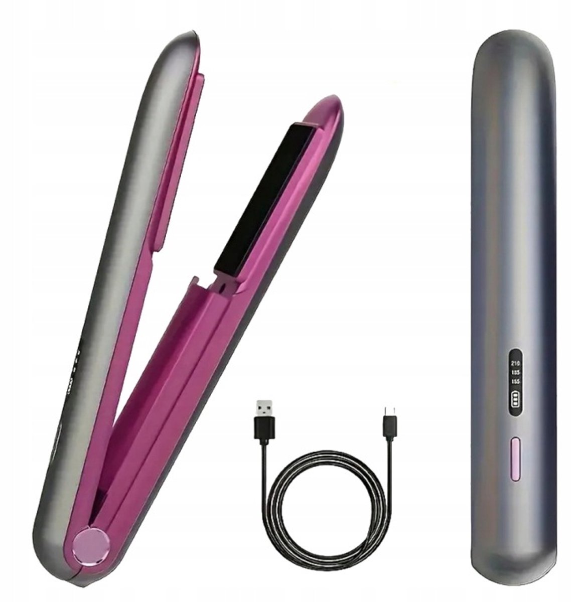 Stijltang Krultang 2-in-1 - Keramische Stijltang voor Kort & Lang Haar - 165-210°C