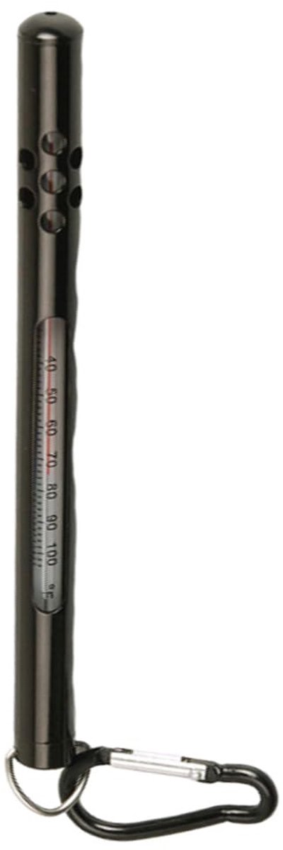 Draagbare Vismeter - Temperatuurmeter Water - Watertemperatuur Meten - Potloodpunt Ontwerp - 15 Centimeter - Zwart