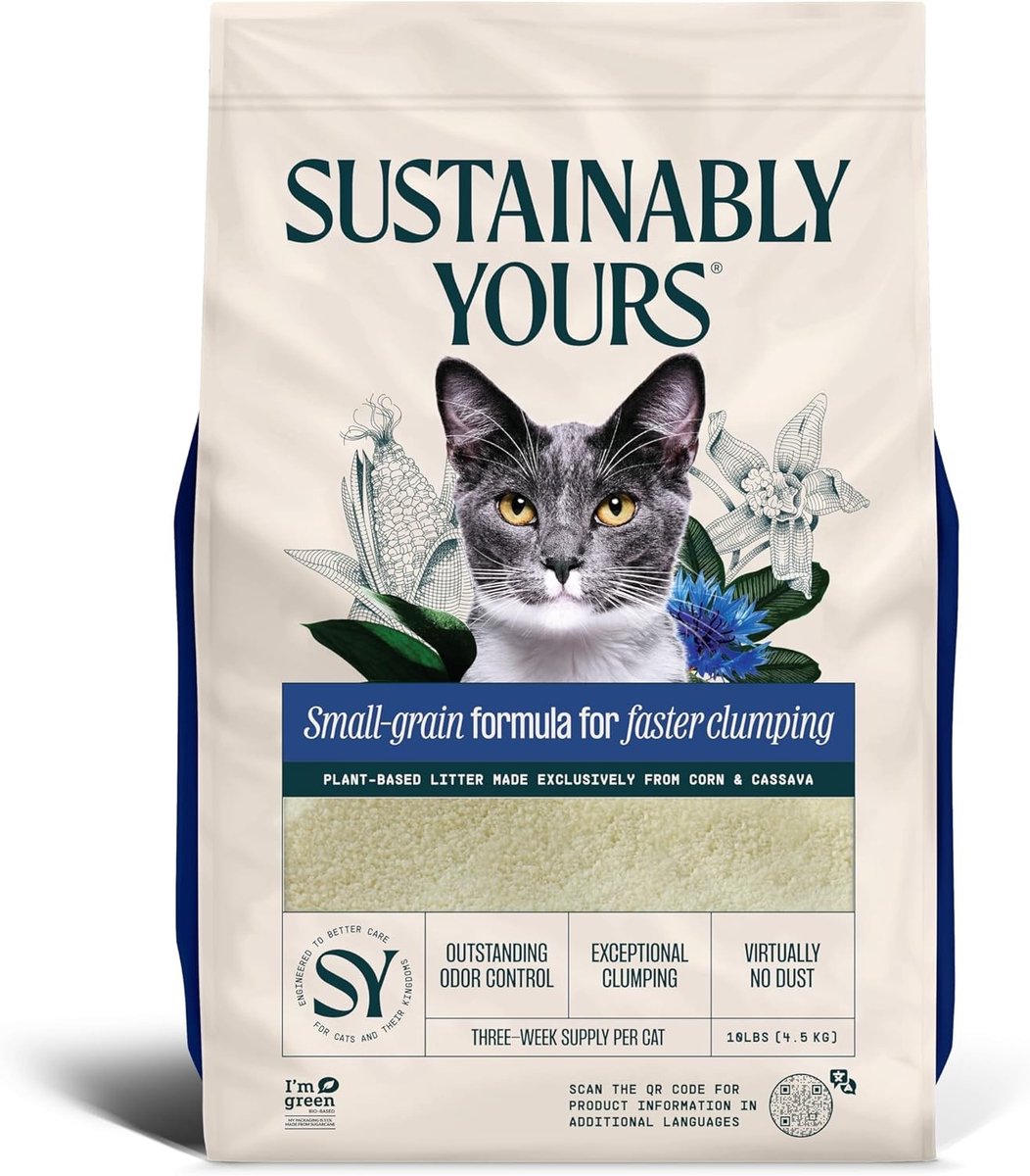 Kattenbakvulling - Plantaardige Korrelformule - Uitstekende Geurbeheersing - Vrijwel Stofvrij - Voor Katten