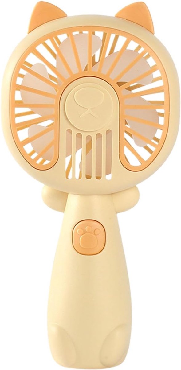 Persoonlijke Ventilator - Mini Fan - Overal Koel - Geruisloze Werking - 7.5x4.5x16cm - Oranje