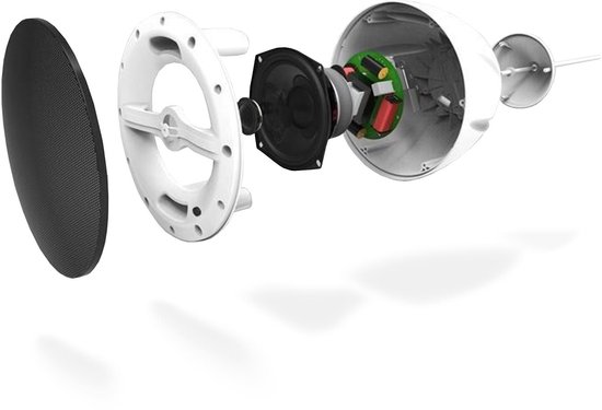 Power Dynamics 100V geluidsinstallatie met 4 hangende speakers en versterker - 120W - Wit — afbeelding 3