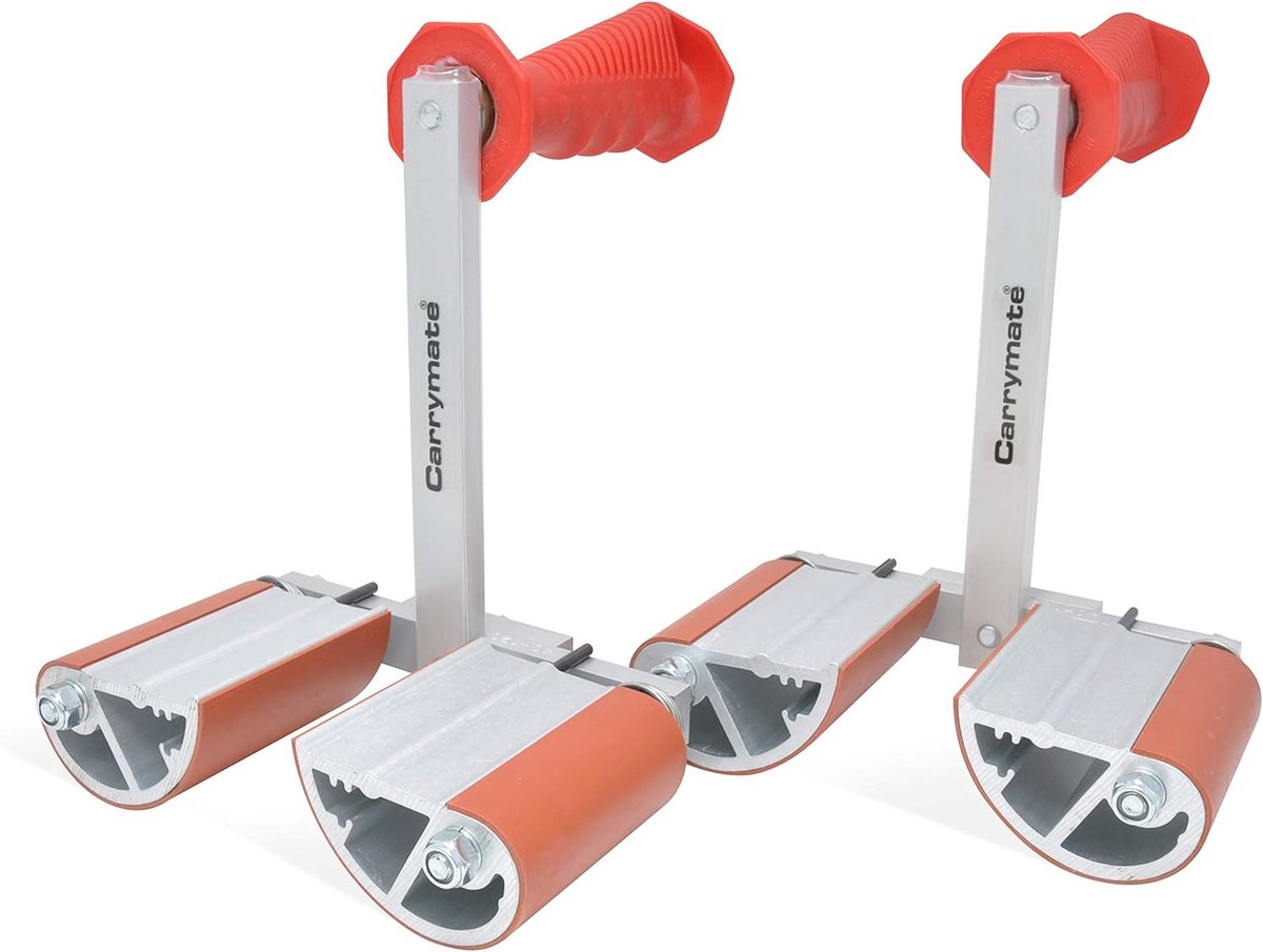 Plaatdrager - Draaghandvat Platenklem - Zwaar Materiaal Verplaatsen - Antislip Op Alle Oppervlakken - 40-120 mm - Grijs Rood