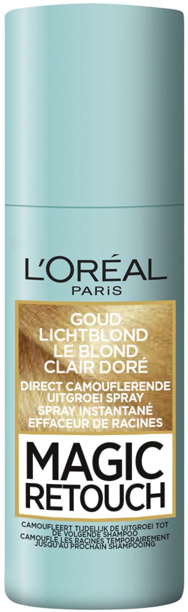 Bol.com L’Oréal Paris Magic Retouch Goud Lichtblond - Camouflerende Uitgroeispray - Natuurlijk ogend kleurresultaat - 75 ml - ha... aanbieding