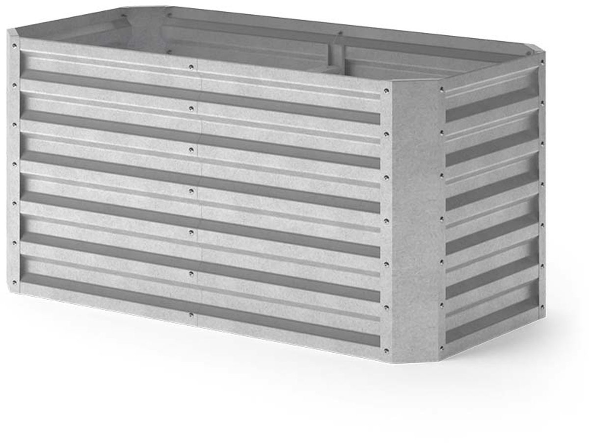 Vicco Composteerbak Garten, Zilver, 120 x 60 cm