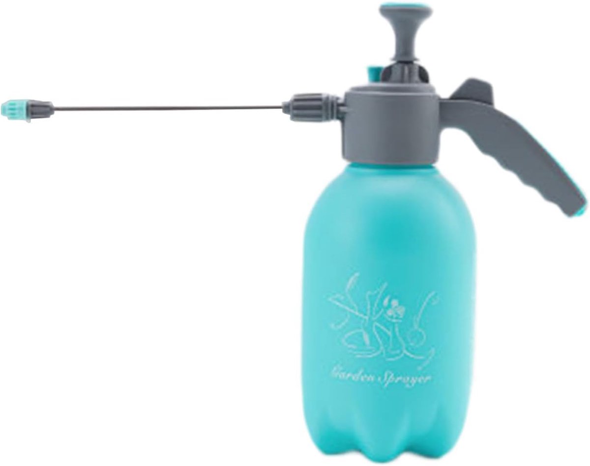 Tuinsproeier 2 liter - Handpompsproeier watersproeier - Planten water geven - Verstelbaar mondstuk - 2 liter - Blauw