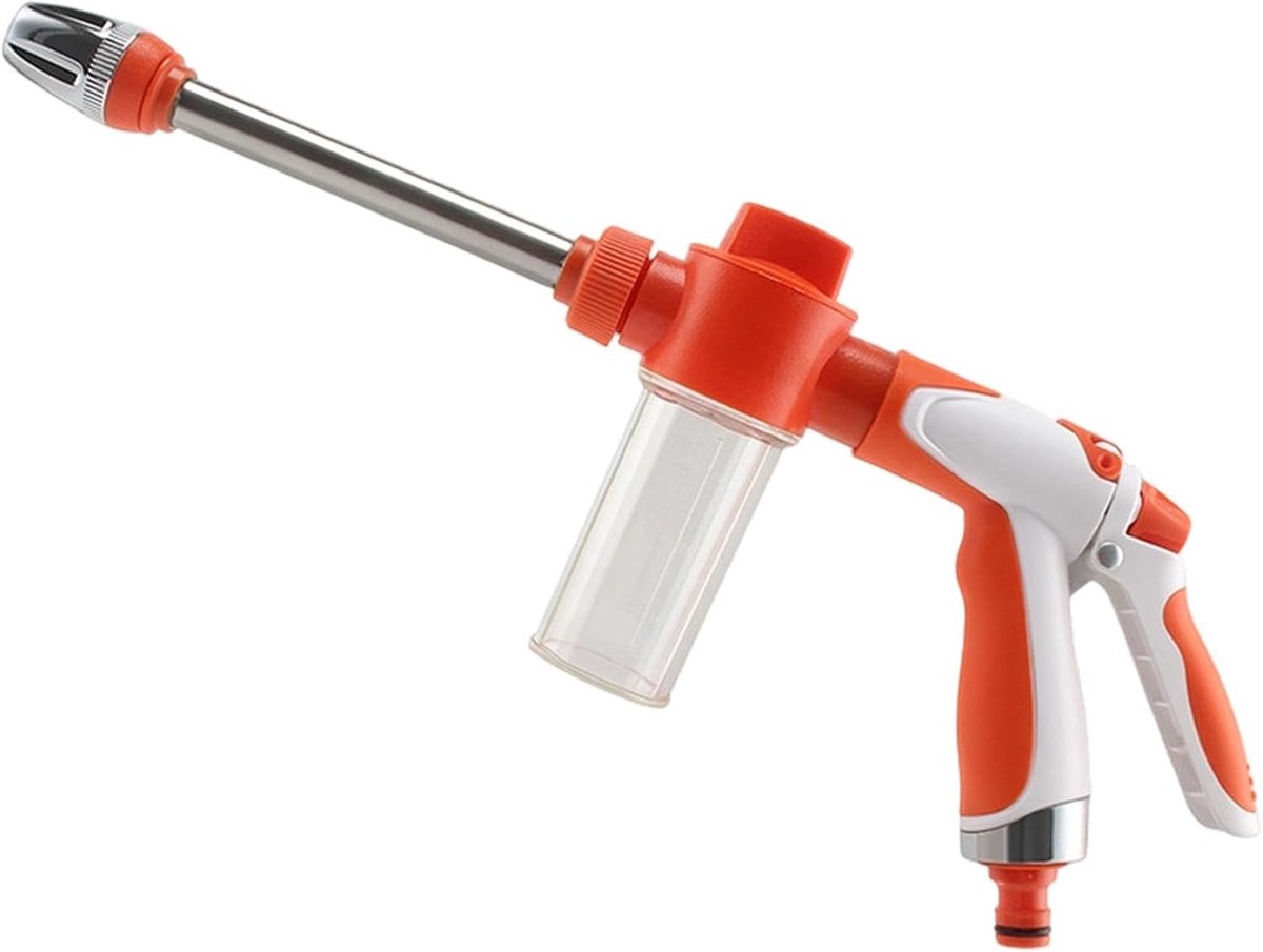 Draagbare Hogedrukreiniger - Accu Sproeier - Buiten Reinigen - Verstelbare Straalpijp - 38.5 cm - Zwart