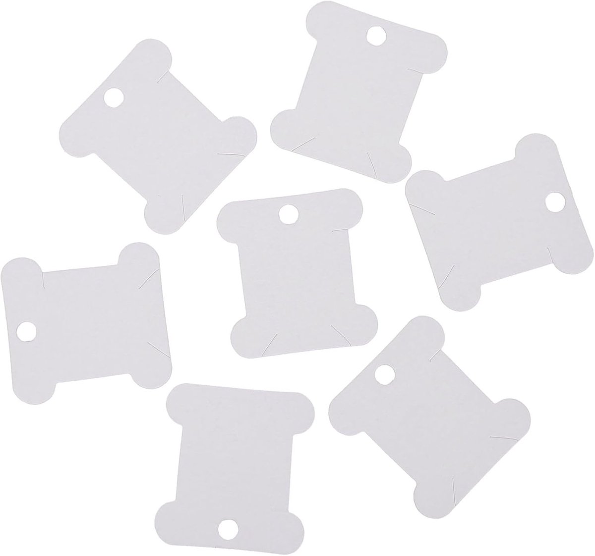 Garenklossen Set - Papieren Kaarten - Draad Organiseren - Voor Diverse Garensoorten - 200 Stuks - Wit